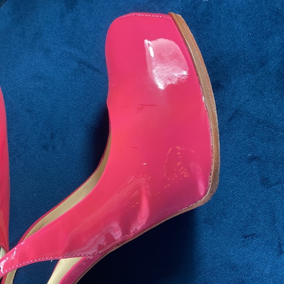 Pour La Victoire Hot Pink Slingback Stilettos - Picture 5 of 6